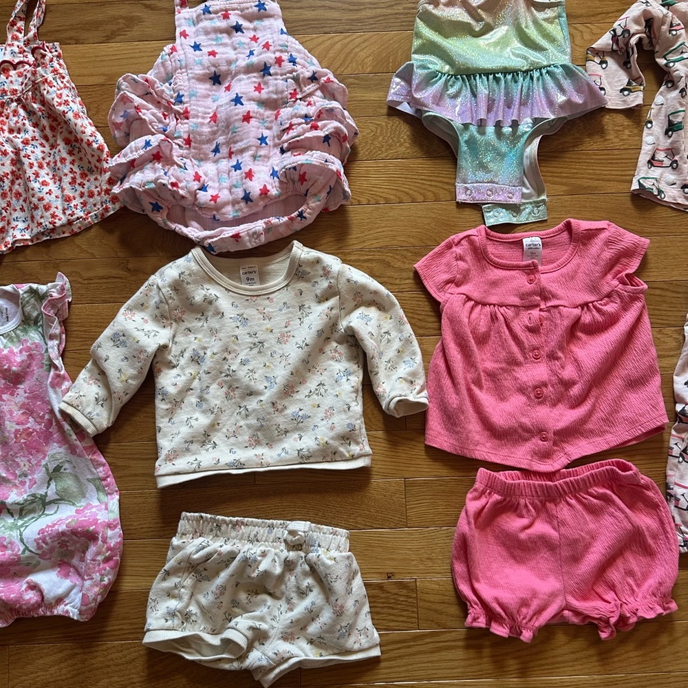Pink and Cream Kids Clothing Set